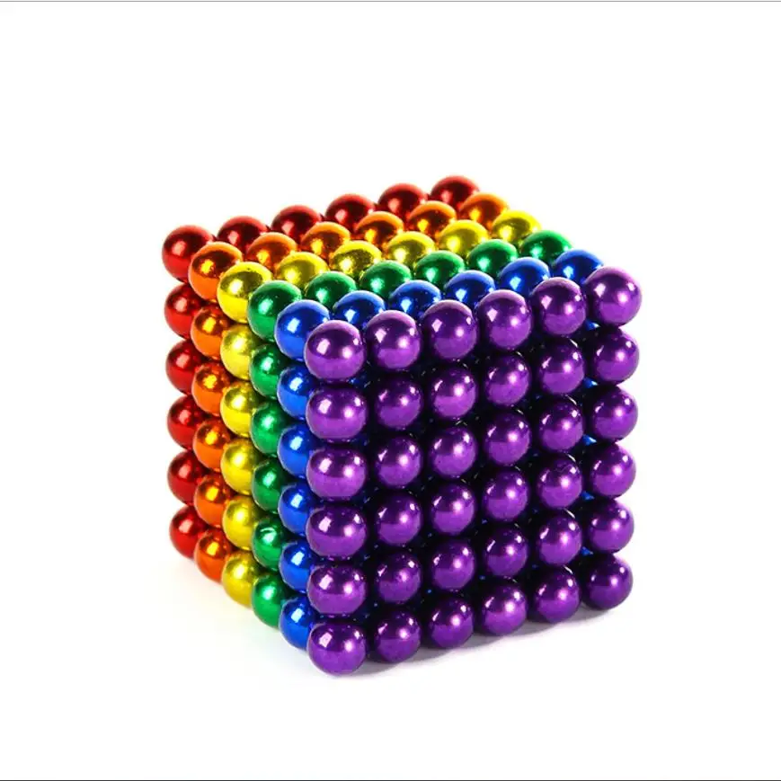 
Fun stress relief tabletop toys can be spliced Building blocks puzzle 5mm Magic cube Magnetic Starbuck Balls 