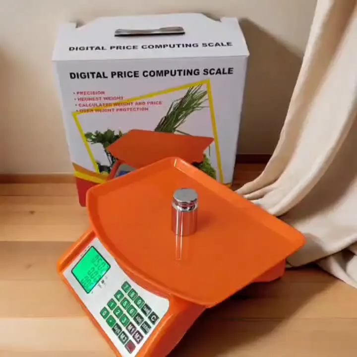 ACS Series Small Portable LED LCD Digital Weighing Scale Price Computing 30kg 40kg Pricing Computing Veidt Electronic Scale