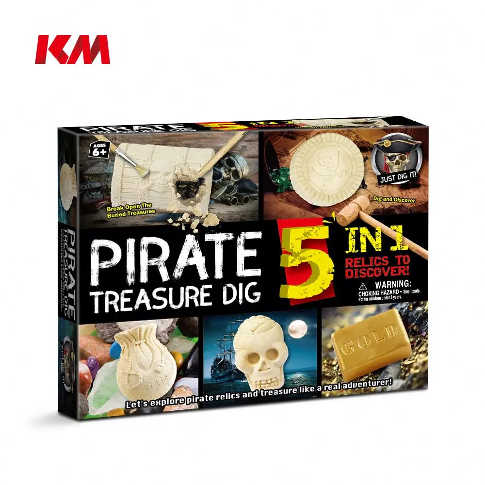 Wholesale STEM Early Educational Toys Dig Dinosaure Marine Kits 5 in 1 Kids Excavation Sets Preschool Learning for