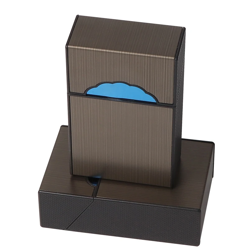 Erliao good design tobacco storage box smoking accessories portable metal cigarette case