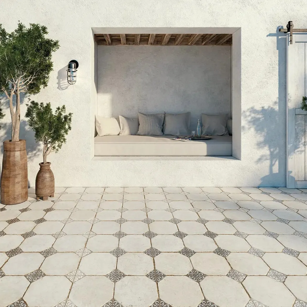 Factory custom Chinese style Mexican vintage Glazed porcelain stoneware Art Tile for kitchen wall floor tile