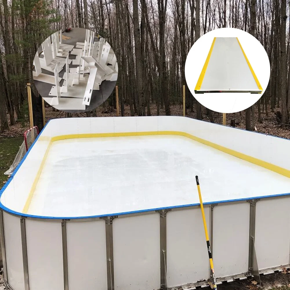 High  quality uhmwpe polyethylene ice hockey skating rink dasher board