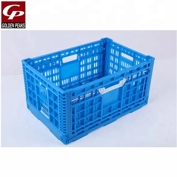 Supermarket Plastic Shopping Basket for Grocery Store Blue Long Handle Plastic Basket