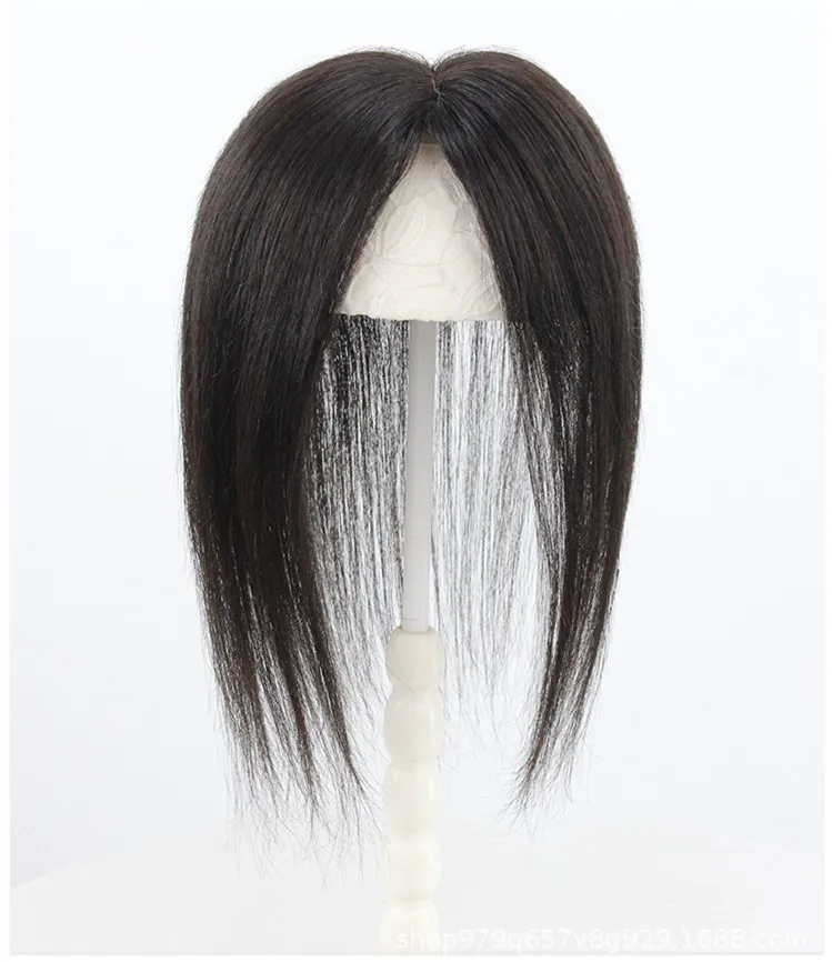 RE Hairburst Import Swiss Lace Base Human Hair All Hand-Tied to cover white hair breathable Topper For Woman