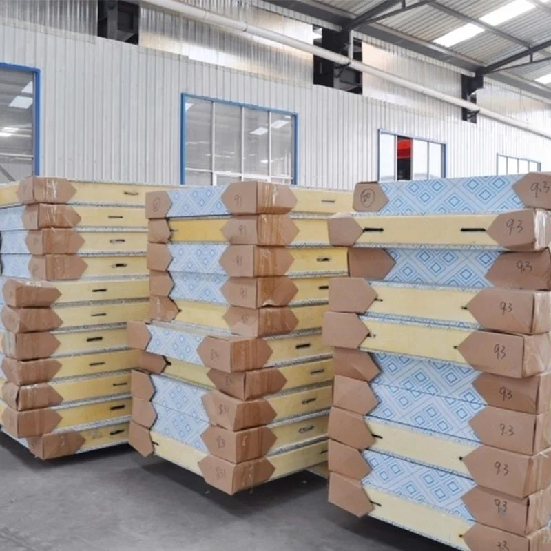 Paintable insulation board SIP panels steel foam panels for cold room