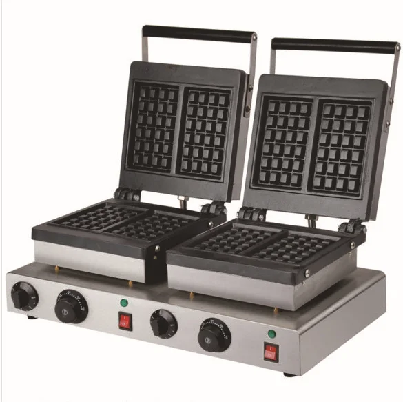 110V 220 В антипригарным Коммерческих Вафельный Maker-4pcs в форме сердца креп