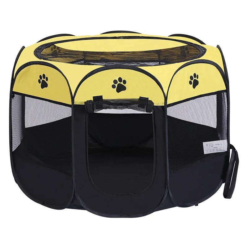 Portable Dog Cat Playpen Foldable Pop Up Pet Playpen Travel Indoor Outdoor Collapsible Tent