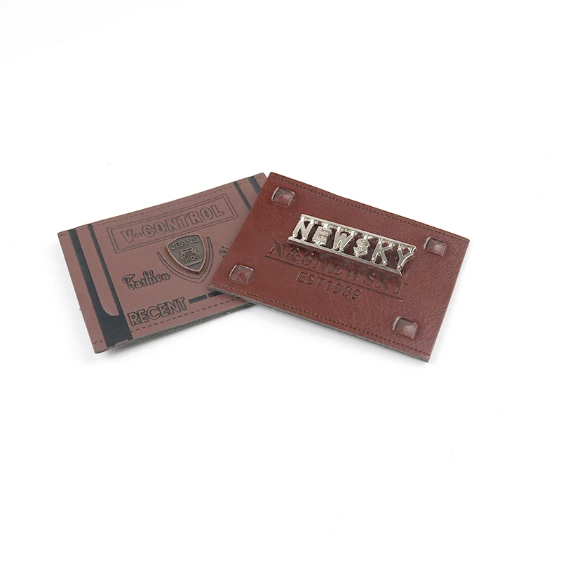 Good Price Factory Direct Supply Leather Jeans Label Patch Custom Jeans Label leather label jeans