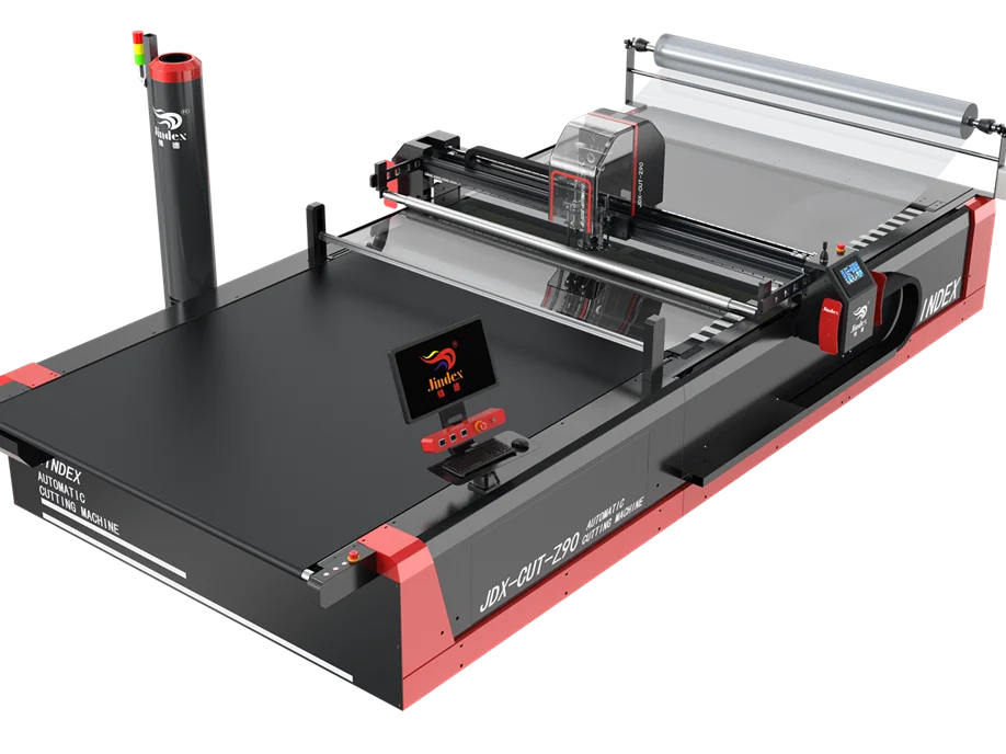 Jindex Computerized Apparel Garment Cutting Machine for mass production Woven fabric Knitted fabric CADCAM  Oscillating knife