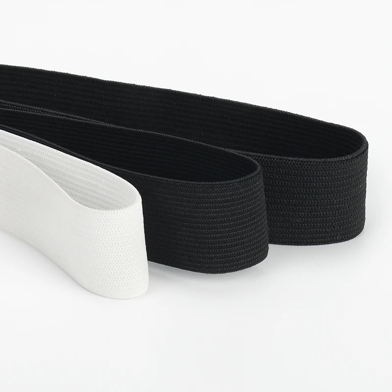 OCO Fast Delivery sew elastic Black and White Flat Elasticated  3cm sewing elastic clothing accessories
