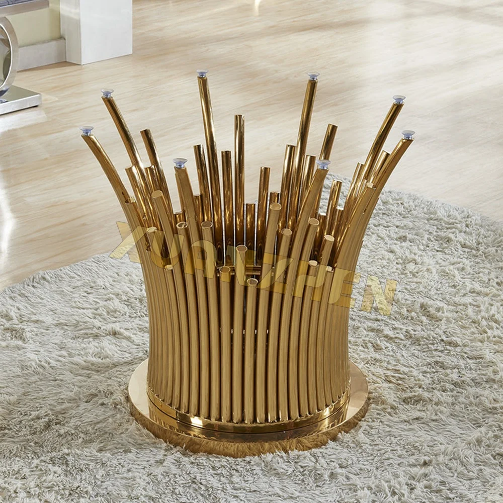 Living room furniture restaurant stainless steel modern glass luxury dining table round dining table set dining tables