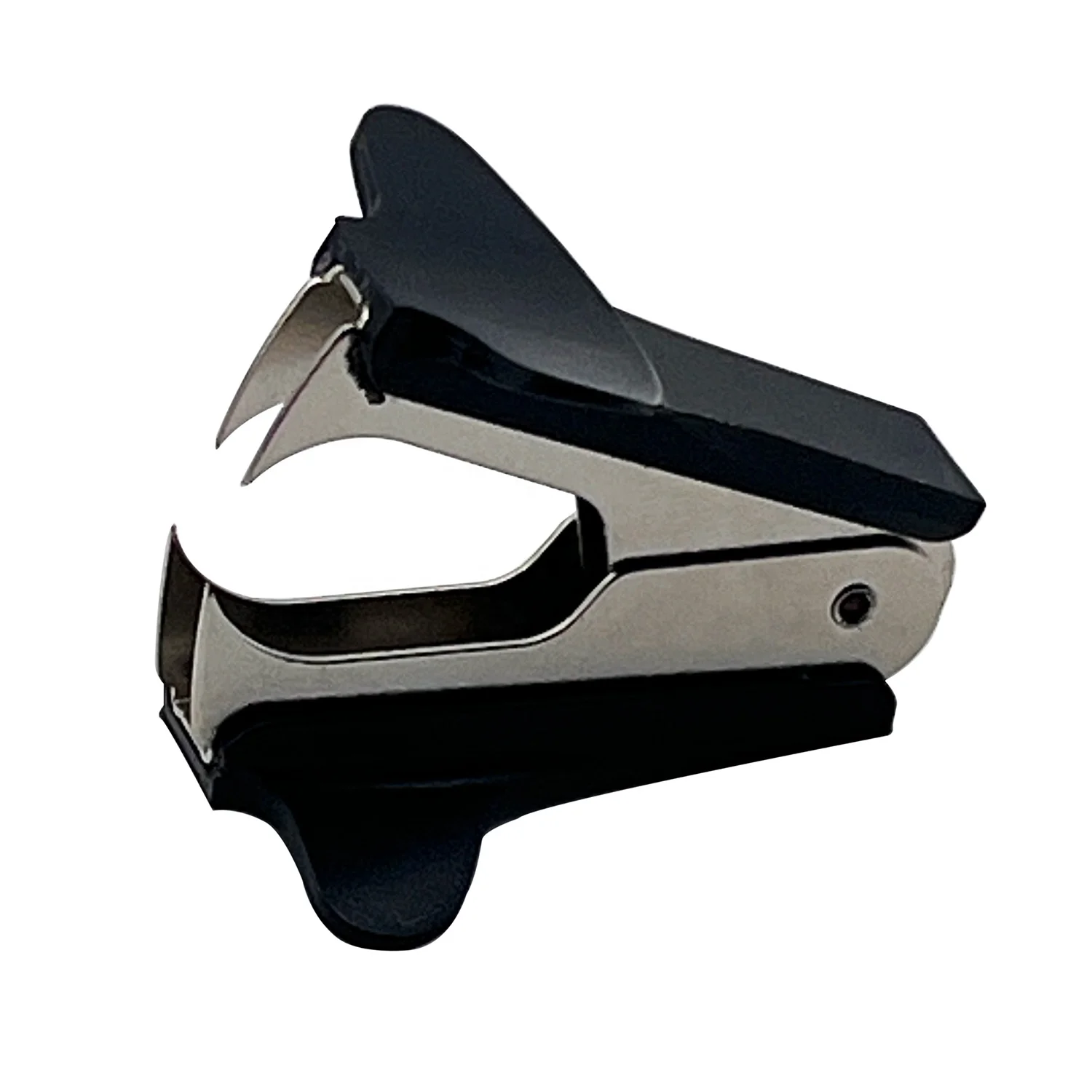 Mini size cheap wholesale black office supply jaw shape custom logo staple puller remover light portable stapler pin remover