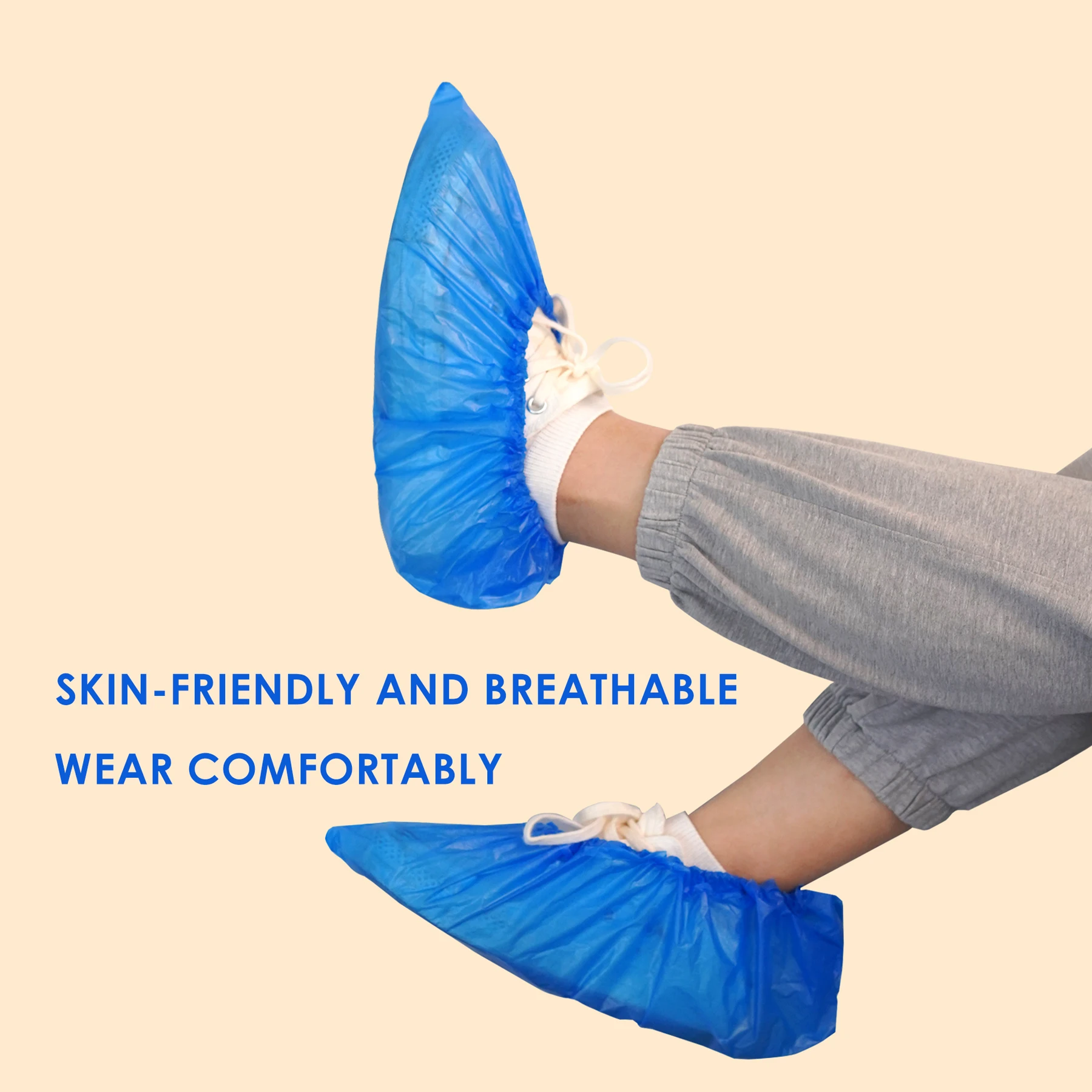 CPE PP  Non Woven  Anti-skid  Shoe  Disposable  Shoe Cover   with  lowest  price With Wholesale high quality