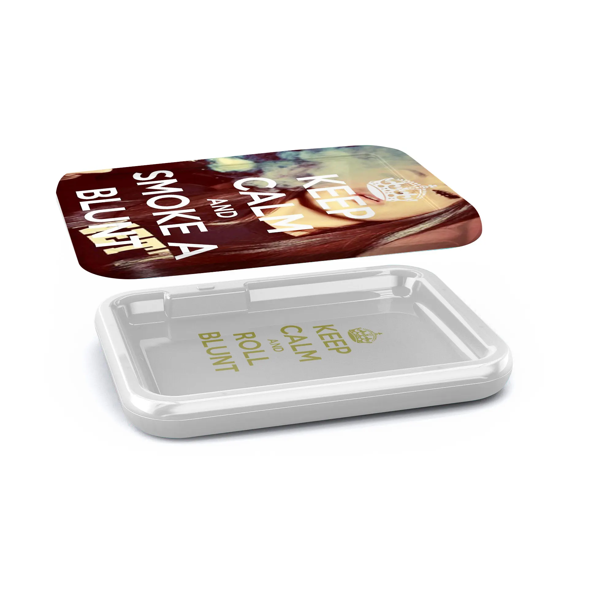MR PACK Plastic Led Rolling Tray acrylic serving tray, light up  Tray with Music Sync voice sensitive musics