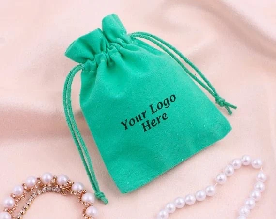 reusable white  package printed gift muslin custom cotton dust with logo organic pouch cotton canvas drawstring bag