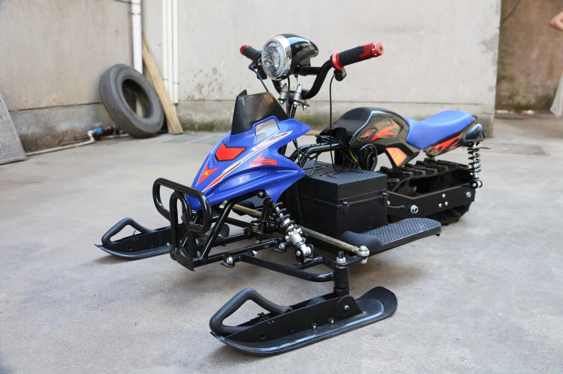 Factory Price Custom Snow Scooter Adult and Children 48v 20AH 800w with Horn/light/three Speed Racer Sleds