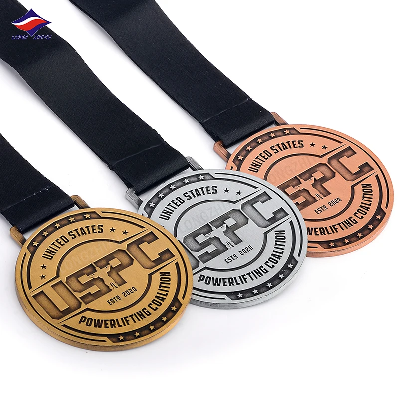 Longzhiyu 17years bespoke sport medals factory custom award archery weightlifting ski medals fencing bodybuilding medals