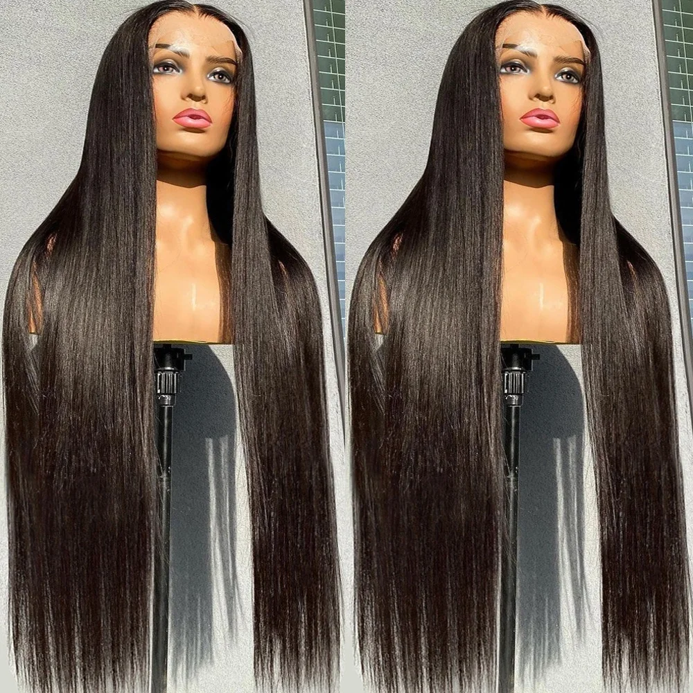 Foxen 10a 12a Bone Straight Human Hair Wig 13x4 13x6 HD Lace Frontal Wig Raw Indian Hair Swiss Lace Front Wigs For Black Women