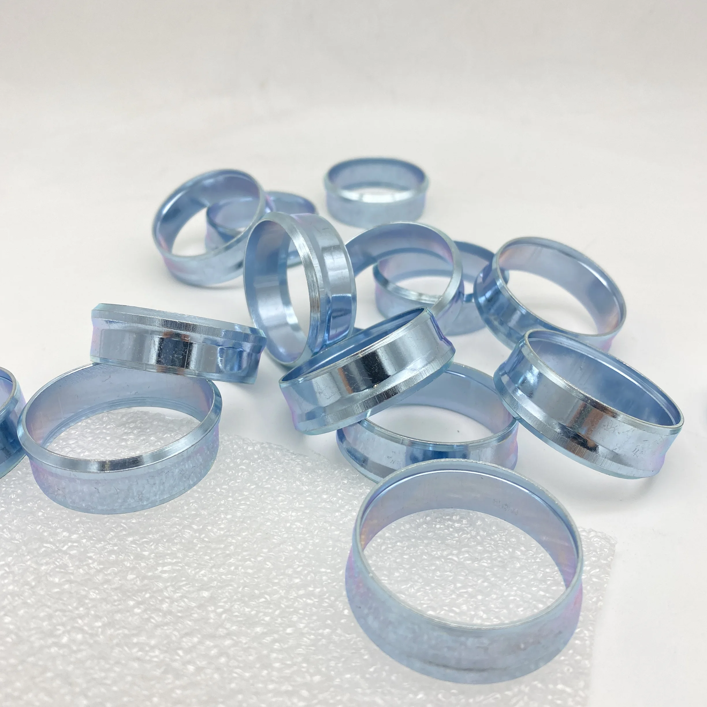 Dual Function Nut Cutting Ring Set Stainless Steel Hydraulic Ferrule Washers Tube Pipe Fitting Hydraulic Adapter Cutting Ring