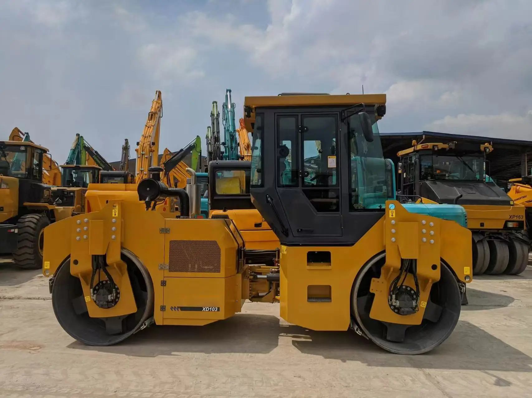 Новые типы 10-тонного дорожного катка XD103 высокоэффективный уплотнительный Вибрационный дорожный каток