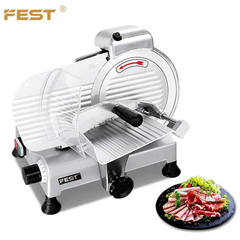 FEST Meat Slicer Professional 0-17mm 250mm Krups Meat Slicer Cutting Machine Price Meat Cutter