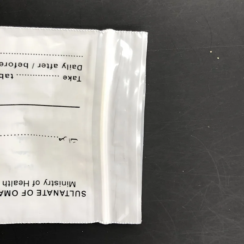 Small Medicine Pill Packaging Bags Ldpe Ziplock Biodegradable plastic Medical Pill bags