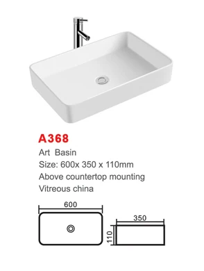 New Arrival Advance Chinese Unique Design Ceramic Basin Professional Manufacture Bathroom Ceramic Table Wash Basin Sink