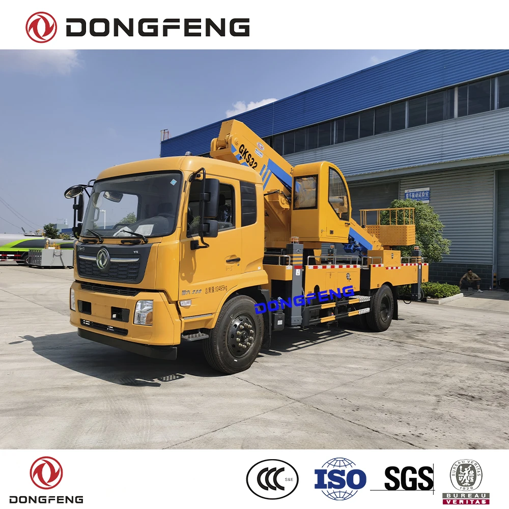 Dongfeng Overhead Working Truck 32 m Working Height Design High Altitude Working Bucket Truck