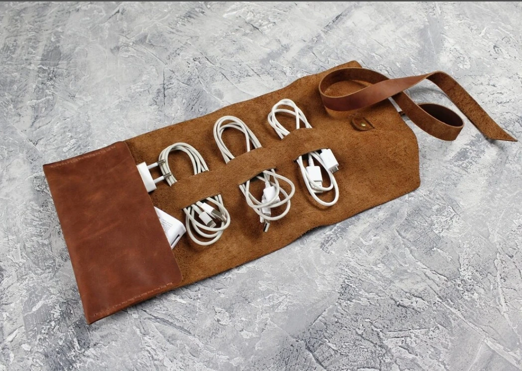 High quality Custom Logo Usb Data Cable New Hot Sale Electronics Accessories Cable Organizer Data Cable Storage Bag