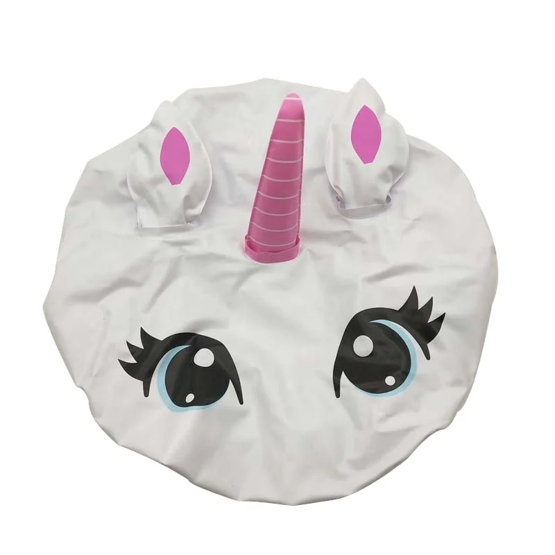
Hot eco friendly new product custom cute animal printed waterproof 3d baby kids bath shower cap 