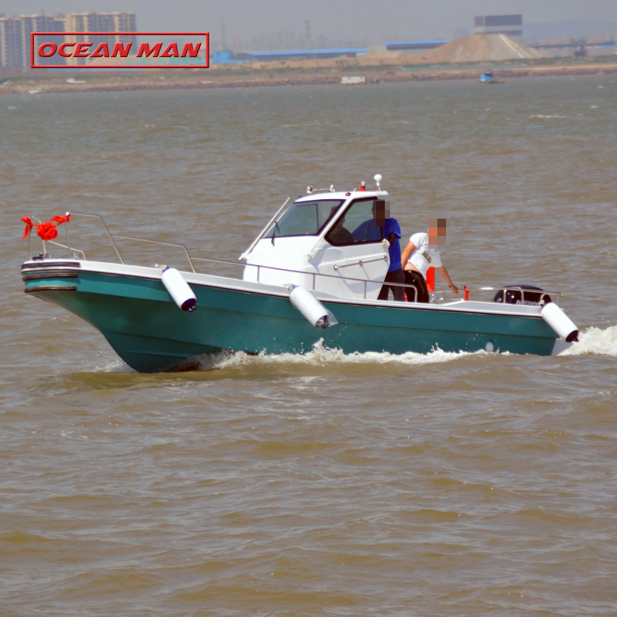 
new model FFB790 fiberglass boat offshore working dinghy large deck space high speed 