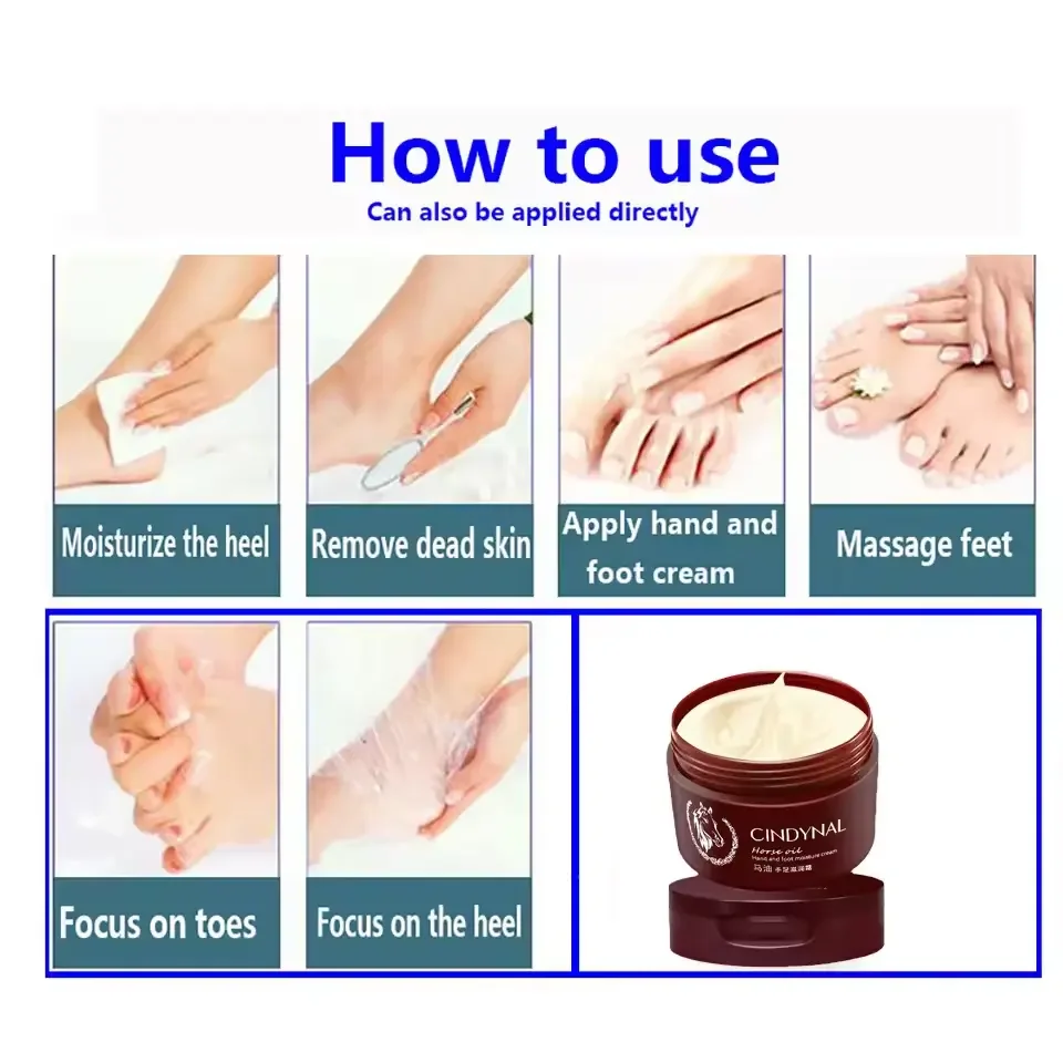 Horse oil foot cream comfortable, moisturizing, skin care, hydration wholesale price