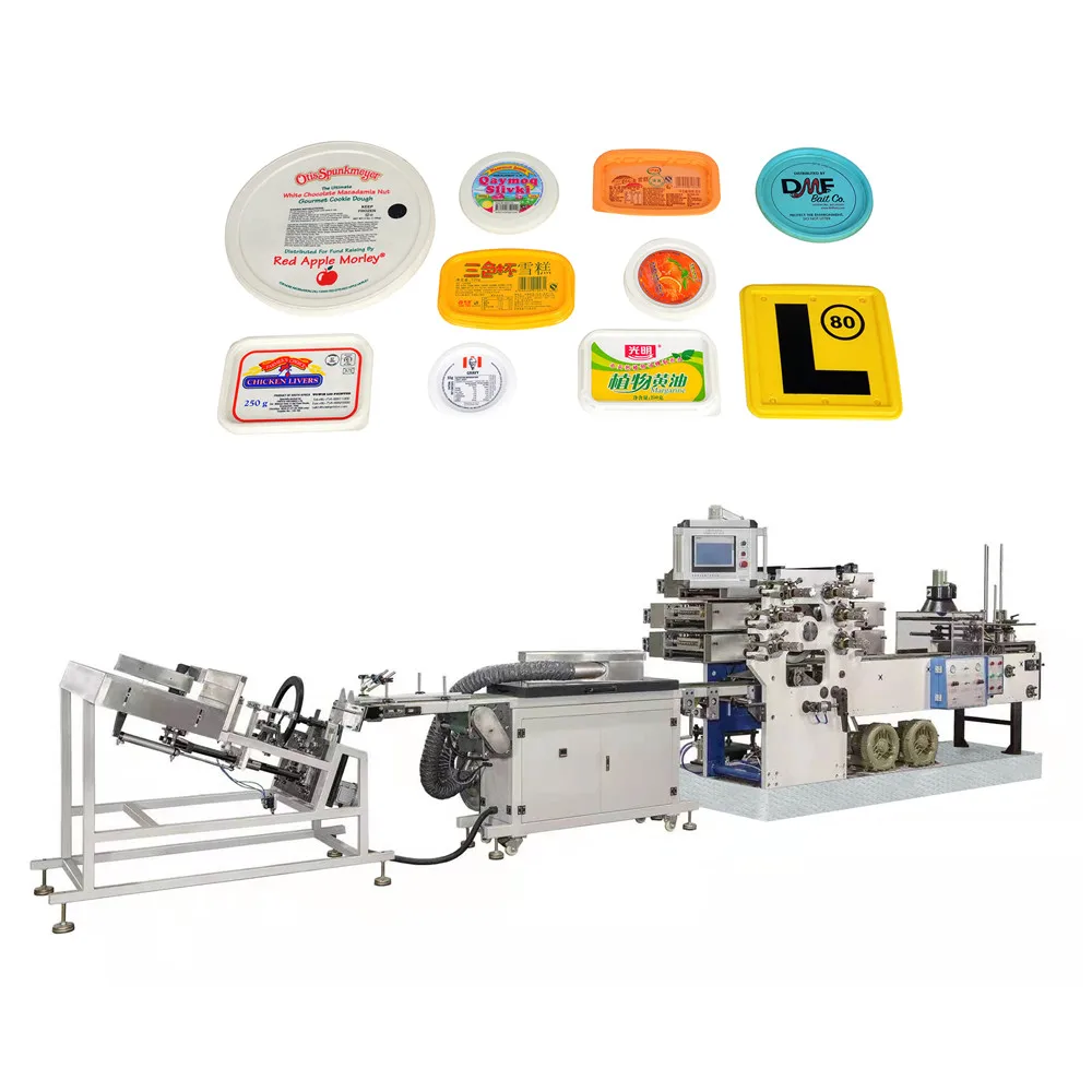 TOWIN machinery PJY-6160  multi colors printing for round and rectangular cup lid printer machine
