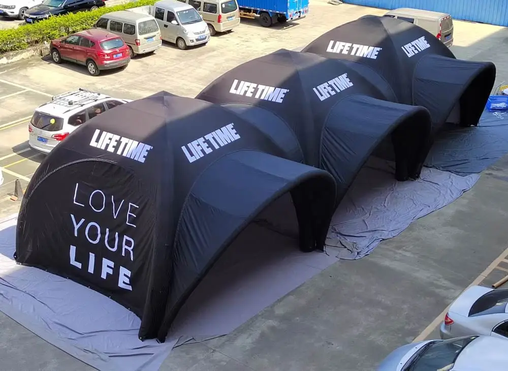 Golden Osmanthus China Factory Custom Outdoor Canopy Dome Air Camping Inflatable Tent