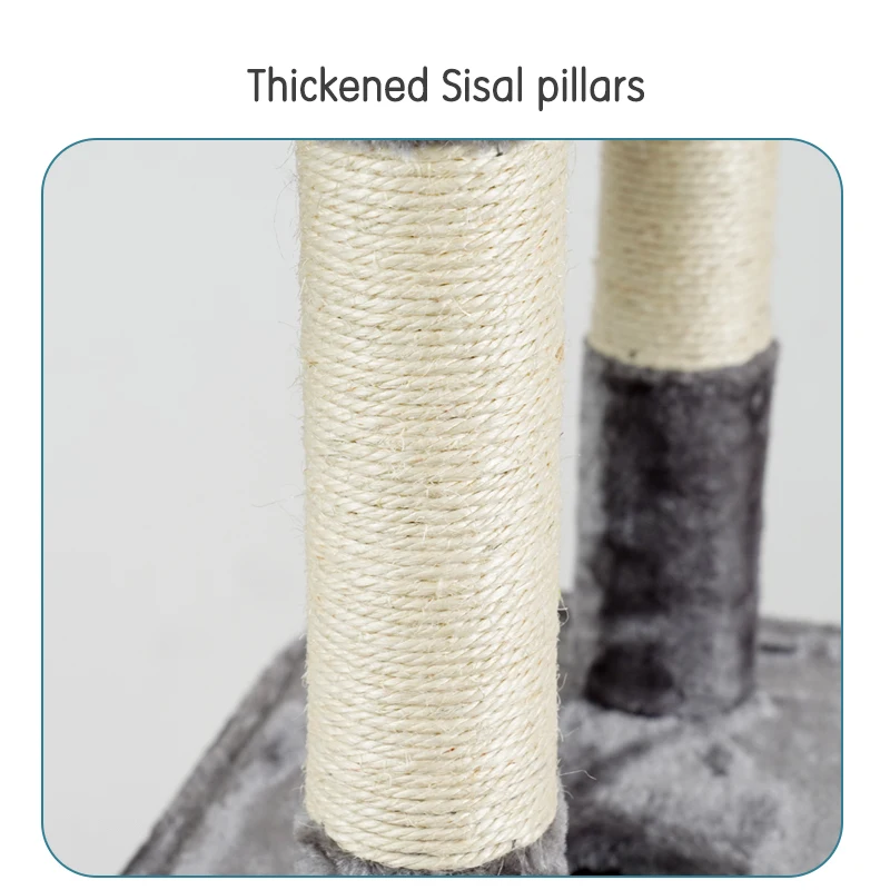 Custom luxury pet products scratching modern floor to ceiling wood cheap large high quality cat tree