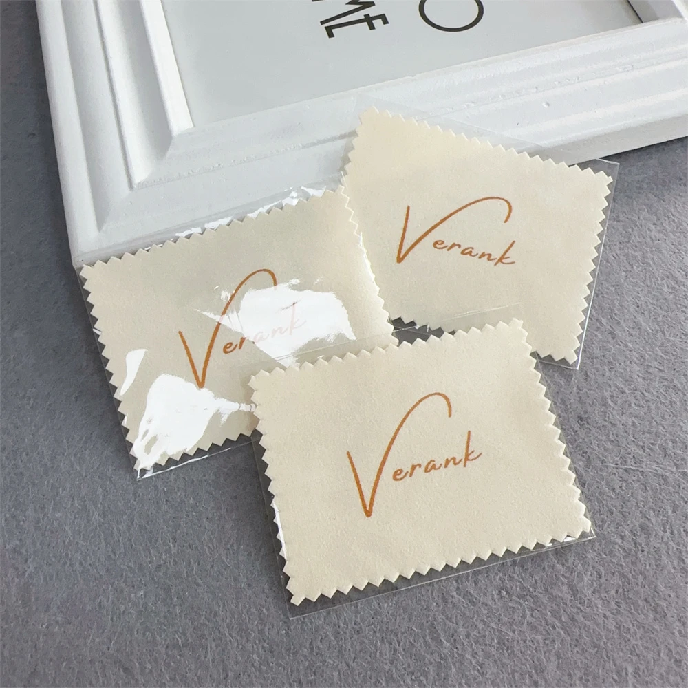 Custom Microfiber Sterling Silver Gold Brass Watch Jewelry Cleaner Cloth Cleaning Cloth Polishing Cloth For Jewelry With Logo