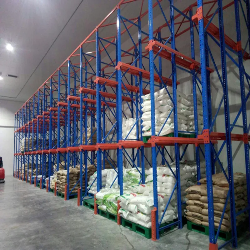 Warehouse Storage Heavy Duty Drive In Pallet Racking Cold Room Metal Steel Shelves