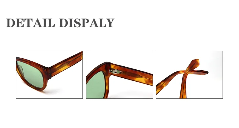 acetate sunglasses machine production newest vintage men square polarized lens sunglasses