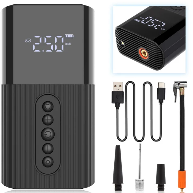 Hot Selling Compressor Portable Car Air Pumps Electric Foot Tyre Inflator