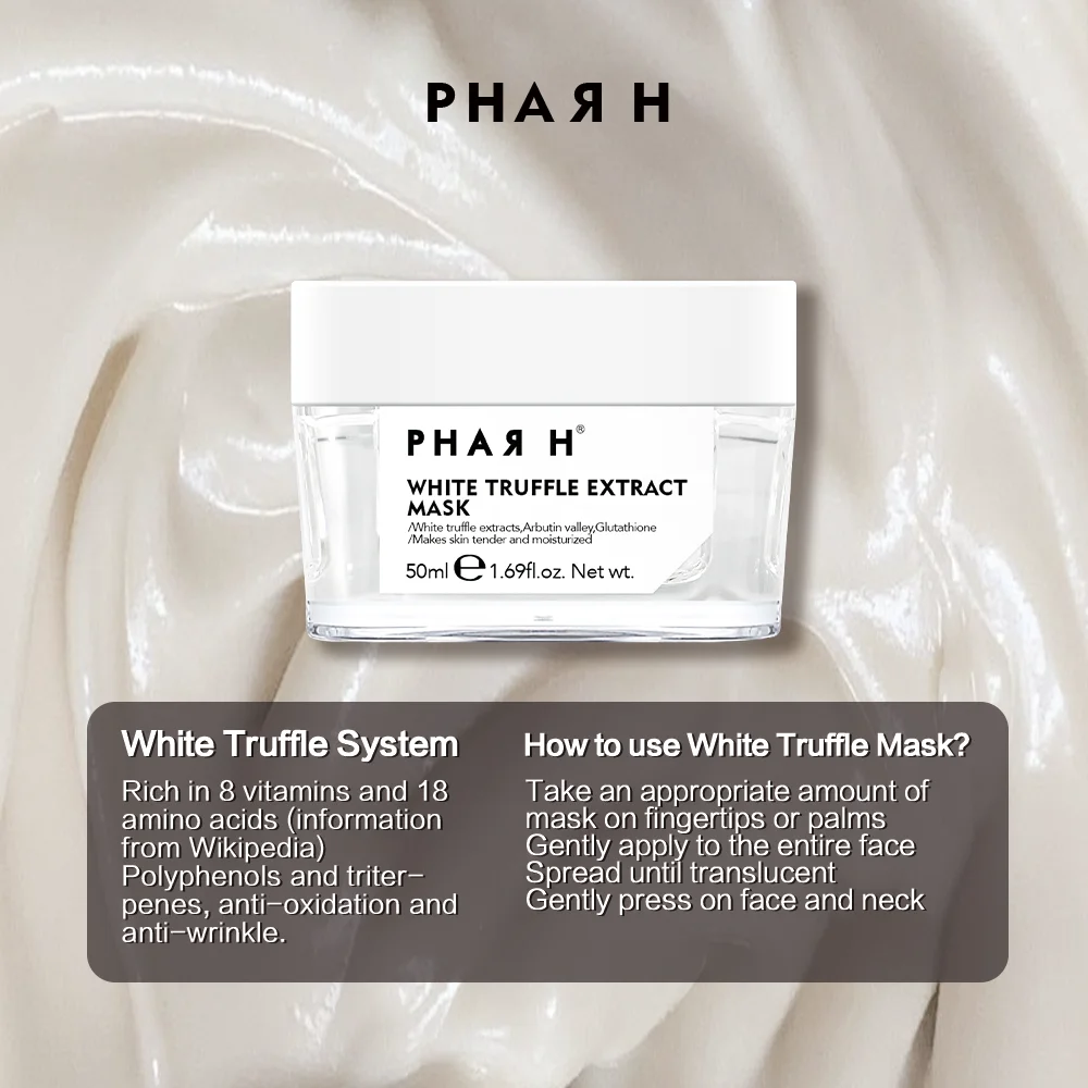 Skin Jili customized wholesale skin care mask natural plant fruit extract white truffle moisturizing beauty whitening mask