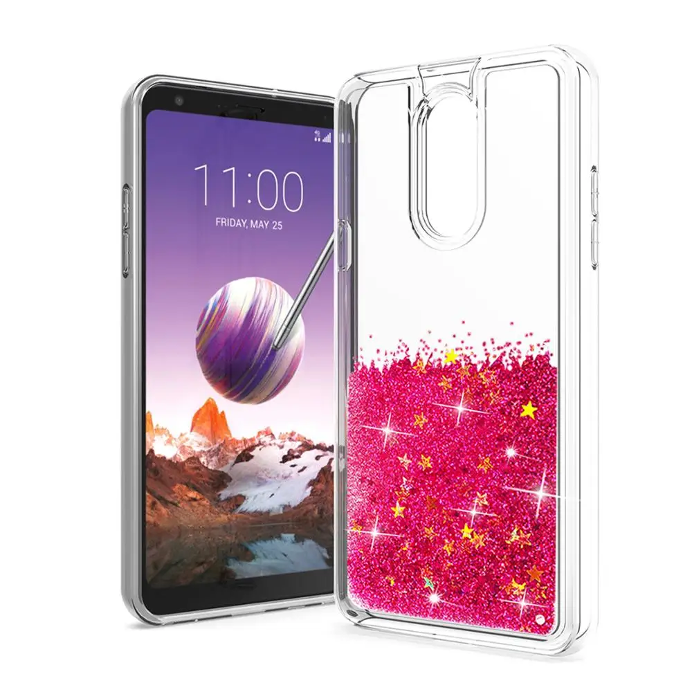 
Luxury glitter phone case shockproof Girly quicksand phone case for LG stylus 5 for moto 
