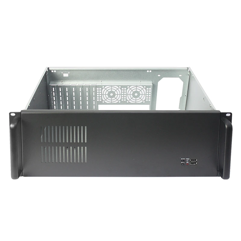 4u server case black rackmount chassis industry case short case supplier