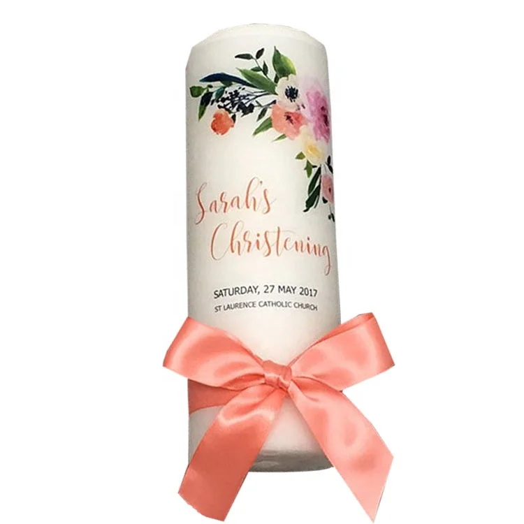 christening gifts christening  candle customized