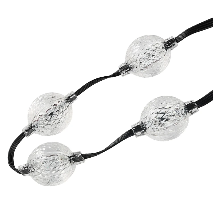 3D led rgb lights giant christmas ball string romantic12V GS8206 3D pixel LED Light luminous ball Christmas Light