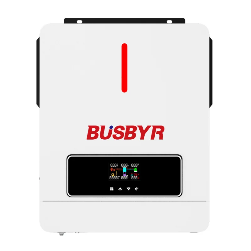MPPT 3kw 4kw off-grid inverters 24V dc 220 volts ac dual output solar hybrid inverter with RS232/WIFI/GPRS