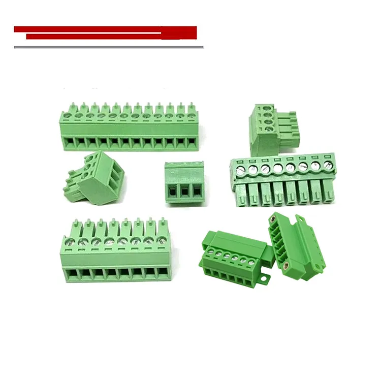 NEW 5EDGKRM 3.81mm KF2EDGRKM Pluggable Terminal Blocks Connector 2/3/4/5/6/7/8/10/12P Connector PCB welding plate connector