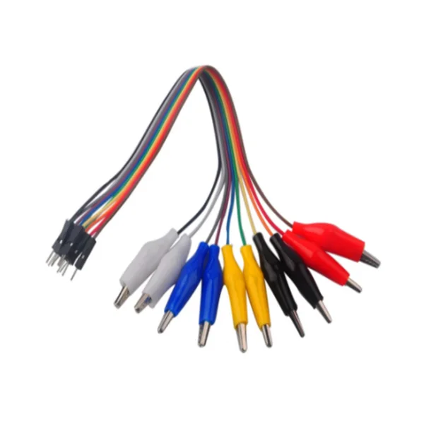 Alligator Clip to Dupont Wire 10pin Male Crocodile Clip to Jumper Wire 10pin Female Wires 20cm 30cm