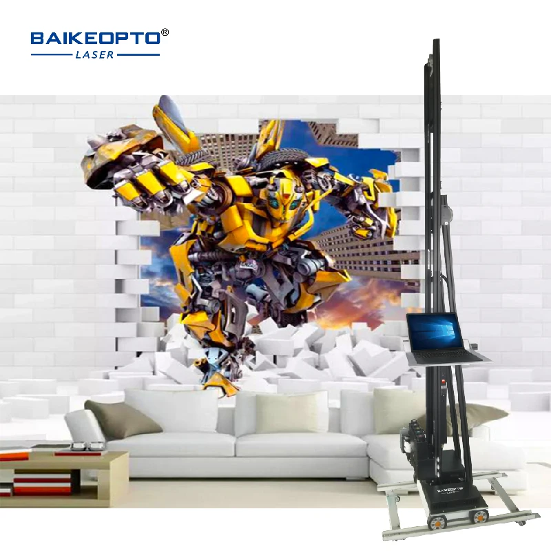 High Definition 3 DX10 Print Head UV Inkjet Wall Painting Machine for Wall Bus Van Advertisement Painting