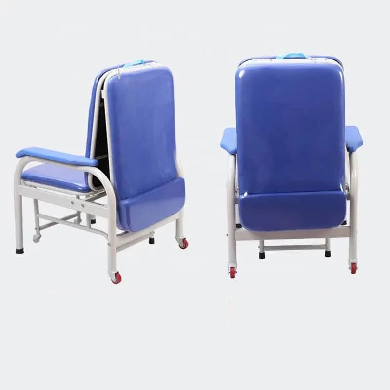 Convertible Attendant Chair medical reclining sofa chair folding patient accompany chair