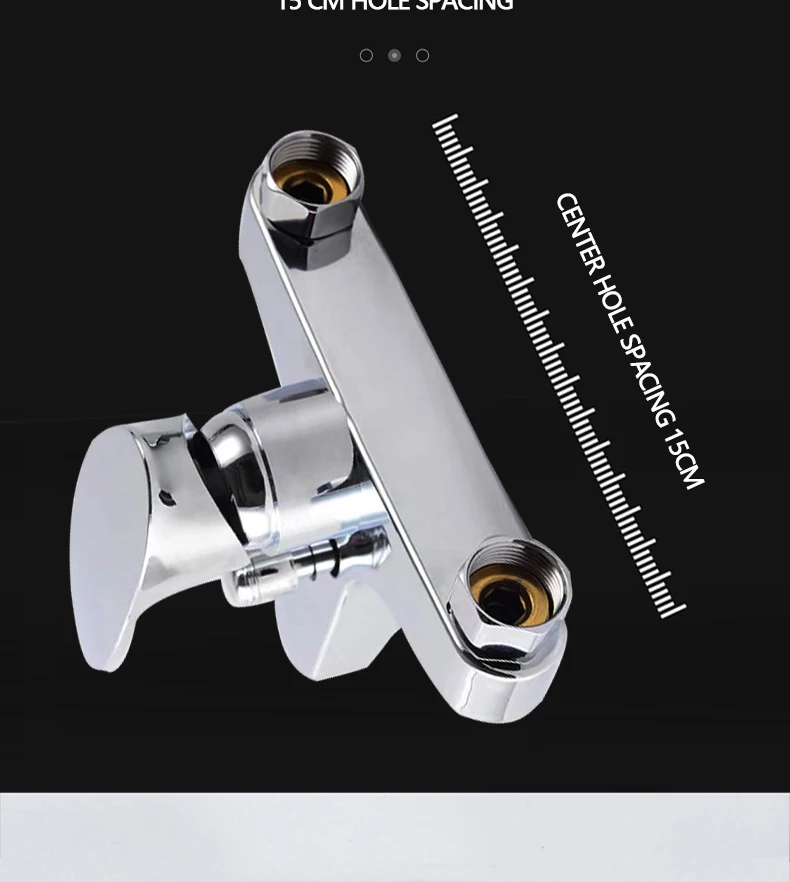 Minwei Affordable White ABS Material Bath Mixer Faucet with Shower Faucet Head and Valve for Bathroom fixed mount shower